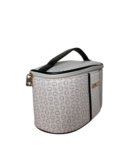 Cosmetiquera Guess Monogram Beige y Gris