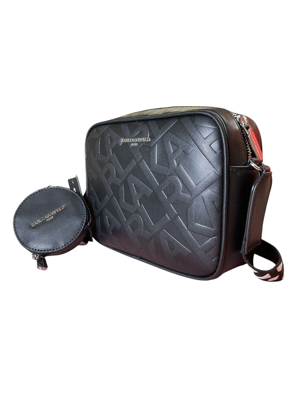 Karl Lagerfeld Mini Crossbody con Monedero – Lujo Compacto y Estilo