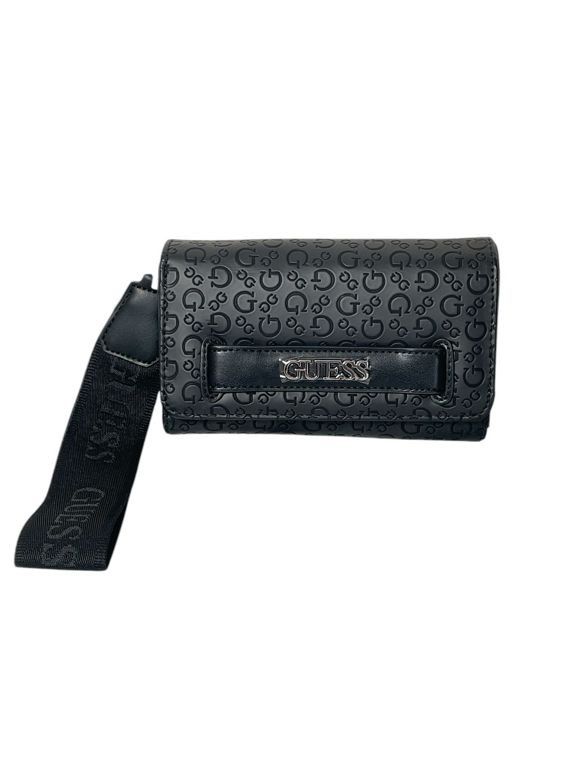Monedero GUESS Negro con Correa – Estilo Sofisticado, Elegante, Siempre Contigo