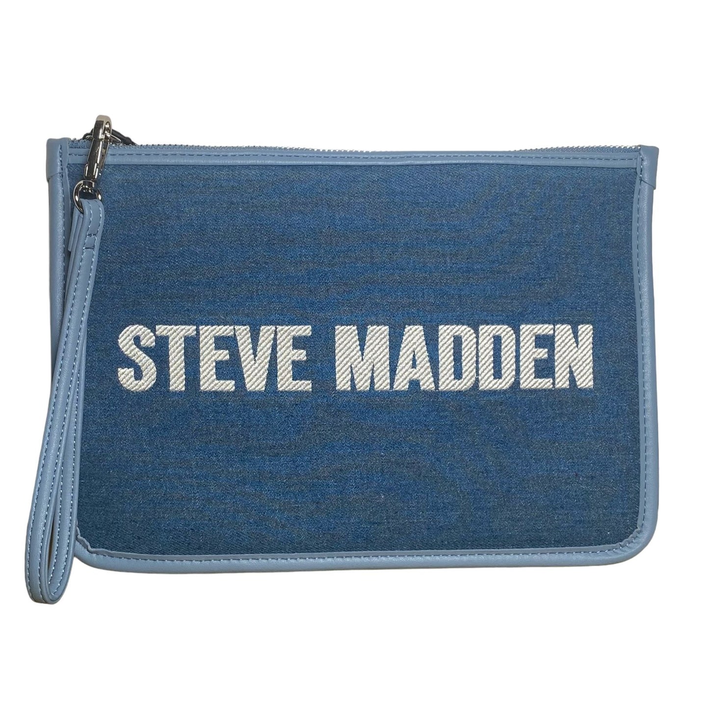 Muñequera Steve Madden de Mezclilla – Estilo urbano y práctico en un solo accesorio